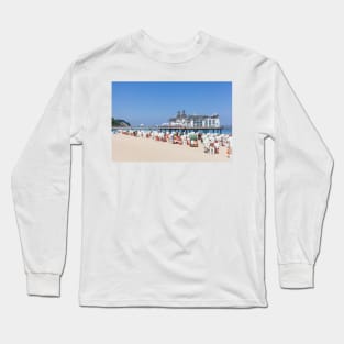 pier; sellin; island of Ruegen; To reprimand; Baltic Sea; Mecklenburg-Western Pomerania Long Sleeve T-Shirt